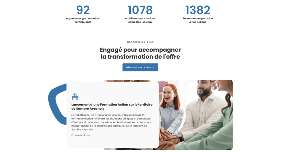 Site vitrine WordPress - Creai - Agence Wapiti